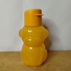 New Tupperware kids orange monkey Eco water bottle